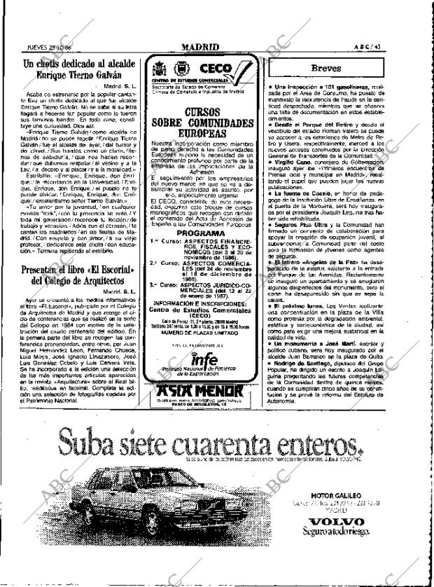 ABC MADRID 23-10-1986 página 43