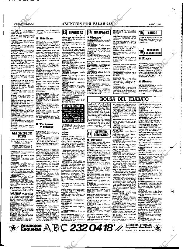 ABC MADRID 24-10-1986 página 101