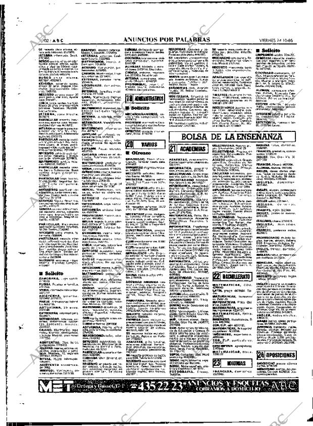 ABC MADRID 24-10-1986 página 102