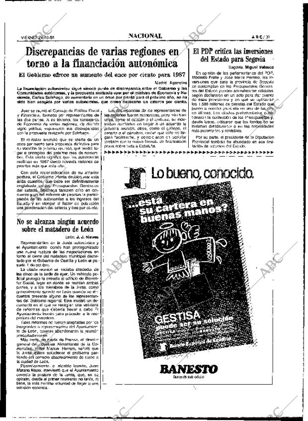 ABC MADRID 24-10-1986 página 31