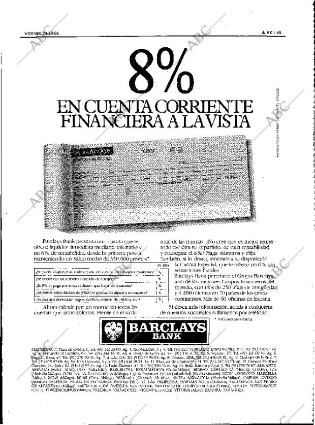ABC MADRID 24-10-1986 página 45