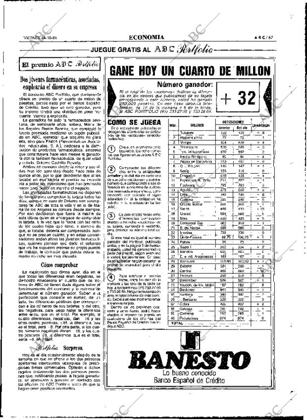 ABC MADRID 24-10-1986 página 67
