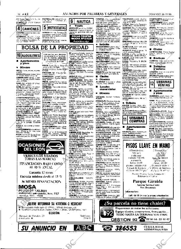 ABC SEVILLA 26-10-1986 página 86