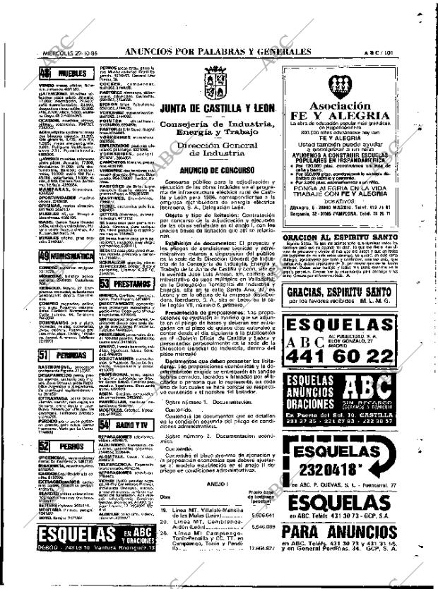 ABC MADRID 29-10-1986 página 101