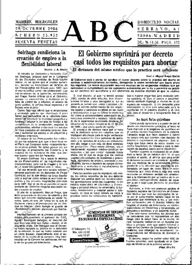 ABC MADRID 29-10-1986 página 13