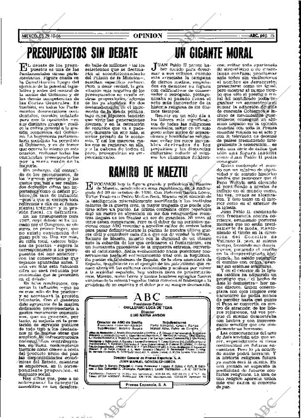 ABC MADRID 29-10-1986 página 15