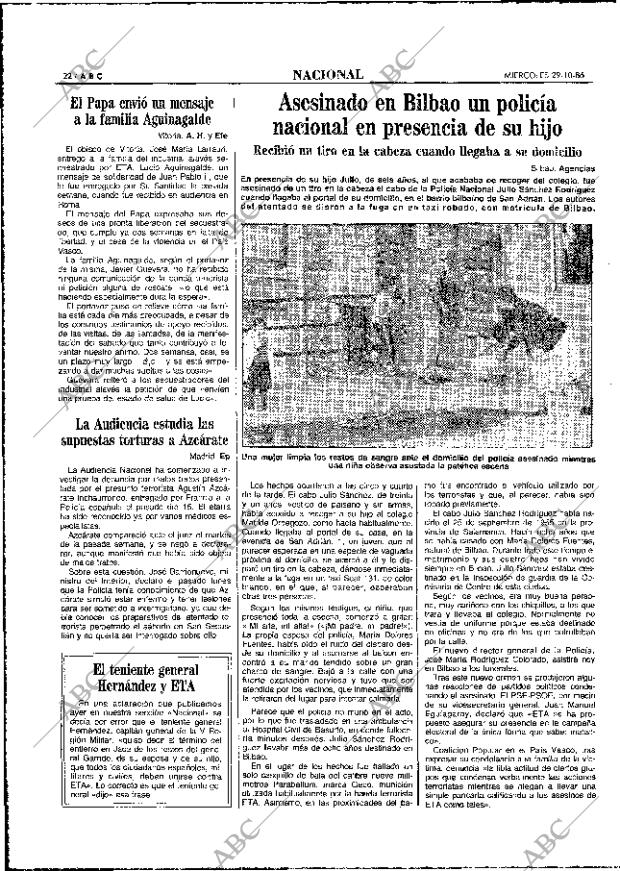 ABC MADRID 29-10-1986 página 22