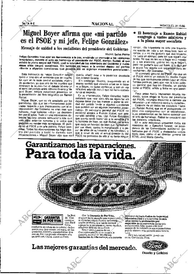 ABC MADRID 29-10-1986 página 26