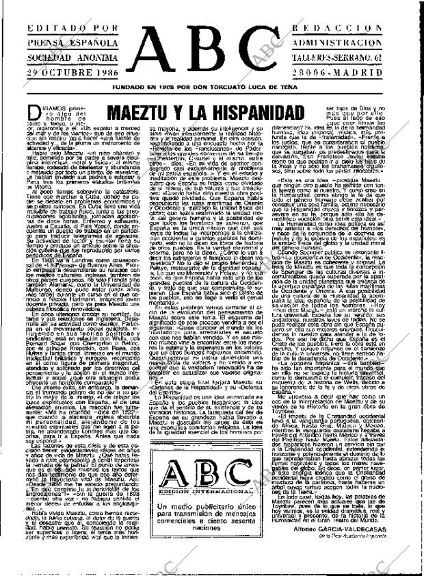 ABC MADRID 29-10-1986 página 3