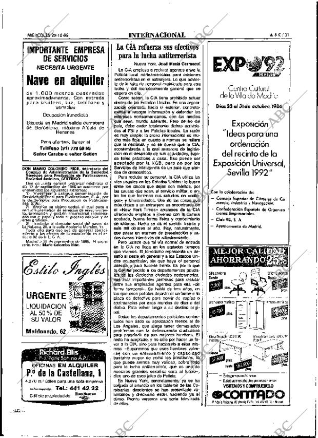 ABC MADRID 29-10-1986 página 31