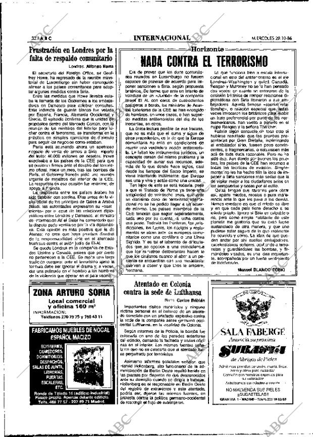 ABC MADRID 29-10-1986 página 32