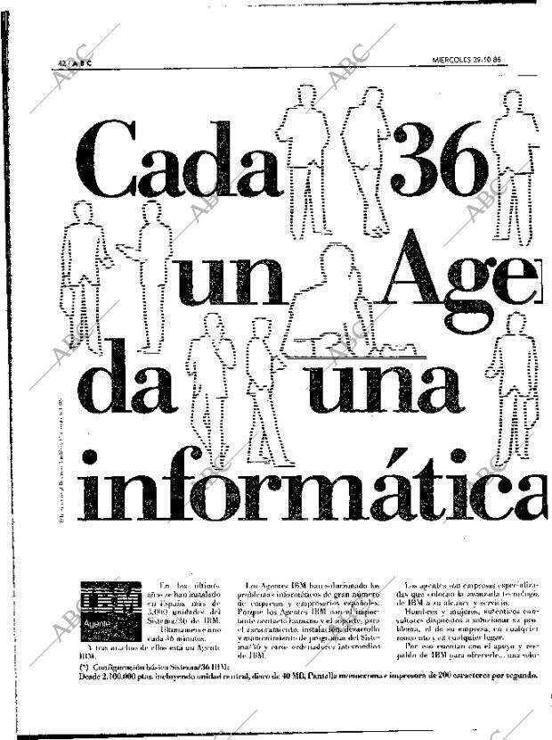 ABC MADRID 29-10-1986 página 42