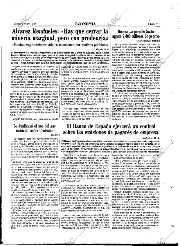 ABC MADRID 29-10-1986 página 63