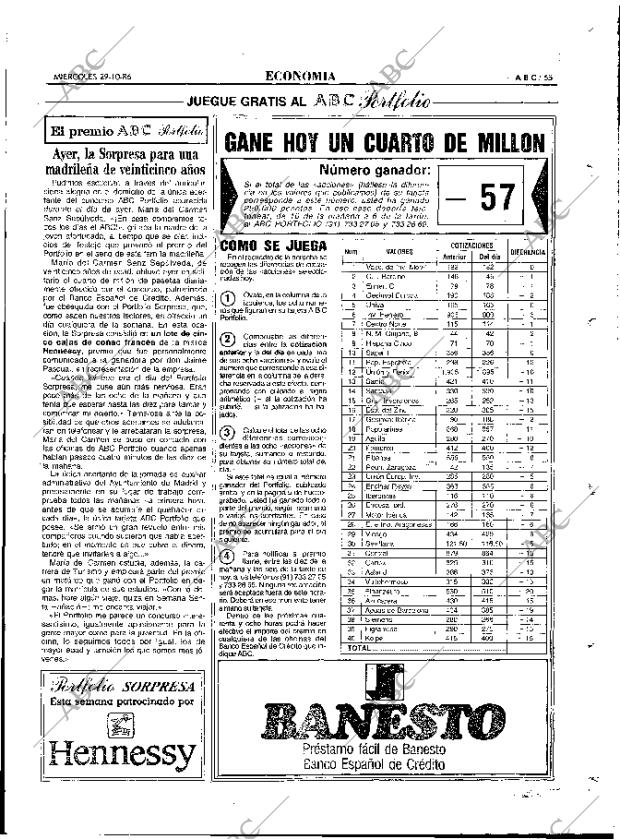 ABC MADRID 29-10-1986 página 65