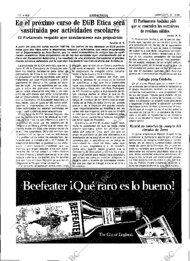 ABC SEVILLA 29-10-1986 página 20