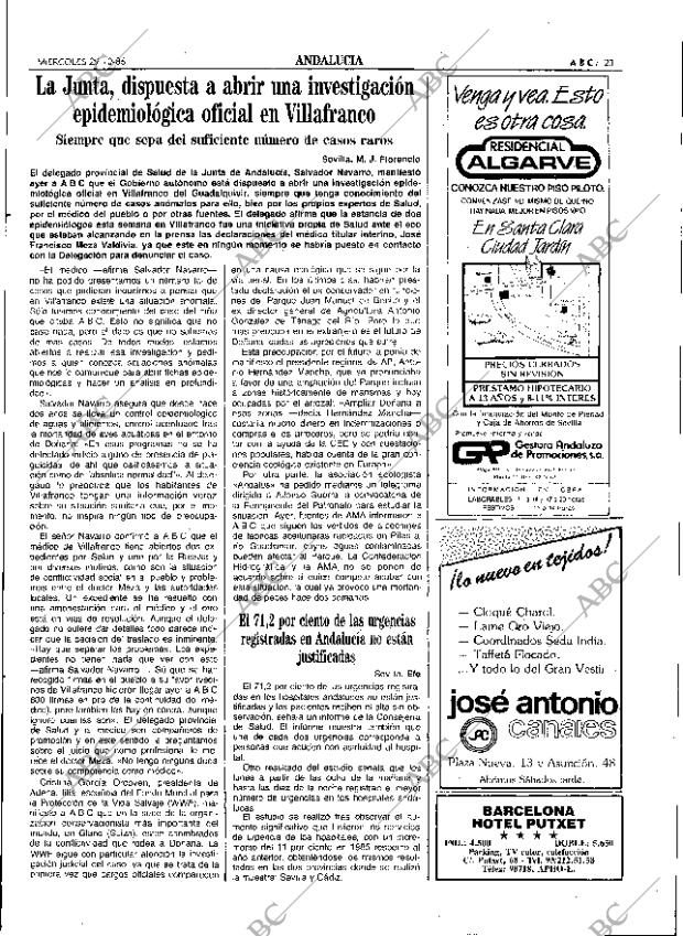 ABC SEVILLA 29-10-1986 página 23