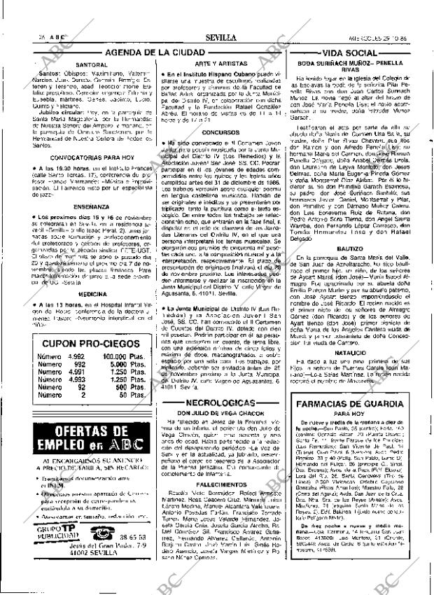 ABC SEVILLA 29-10-1986 página 26