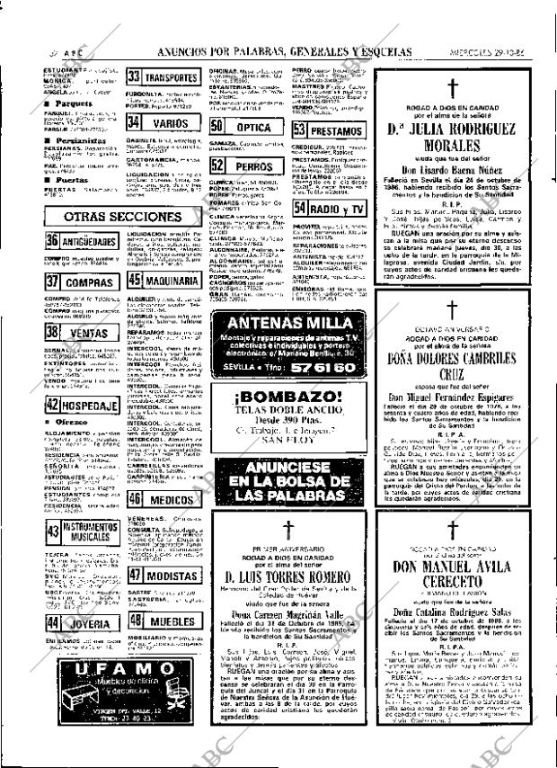 ABC SEVILLA 29-10-1986 página 52