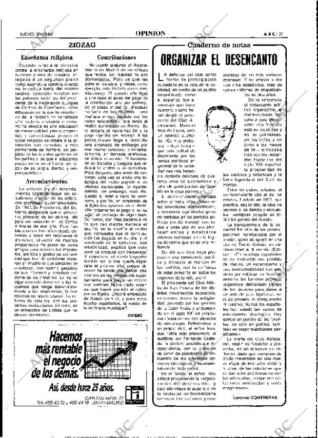 ABC MADRID 30-10-1986 página 21