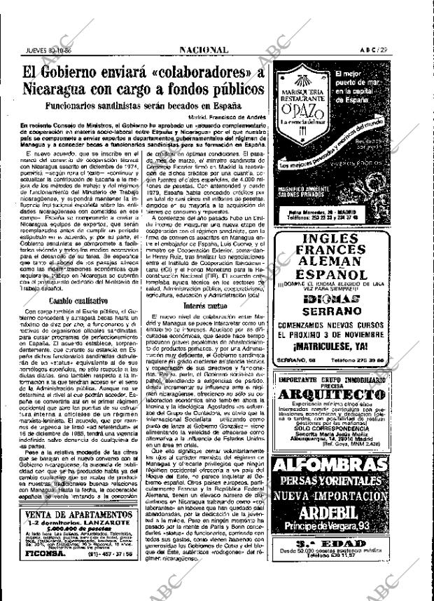 ABC MADRID 30-10-1986 página 29