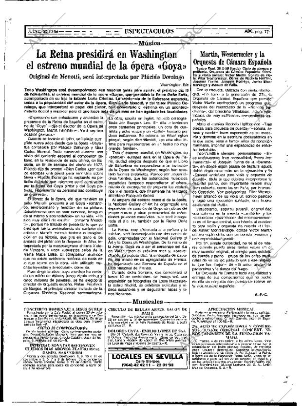 ABC MADRID 30-10-1986 página 77