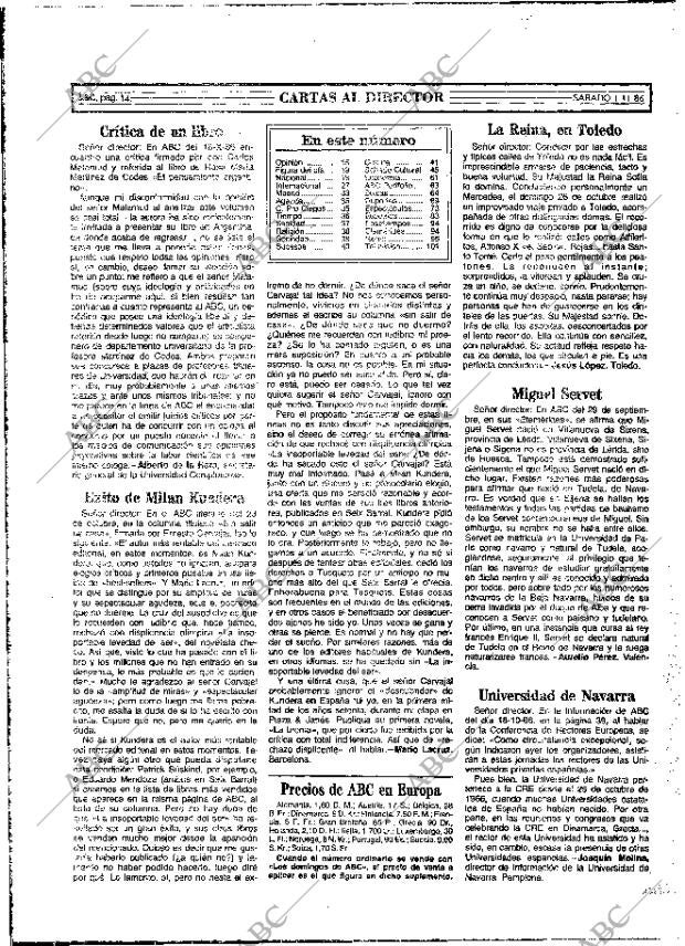 ABC MADRID 01-11-1986 página 14