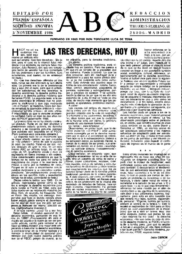 ABC MADRID 05-11-1986 página 3