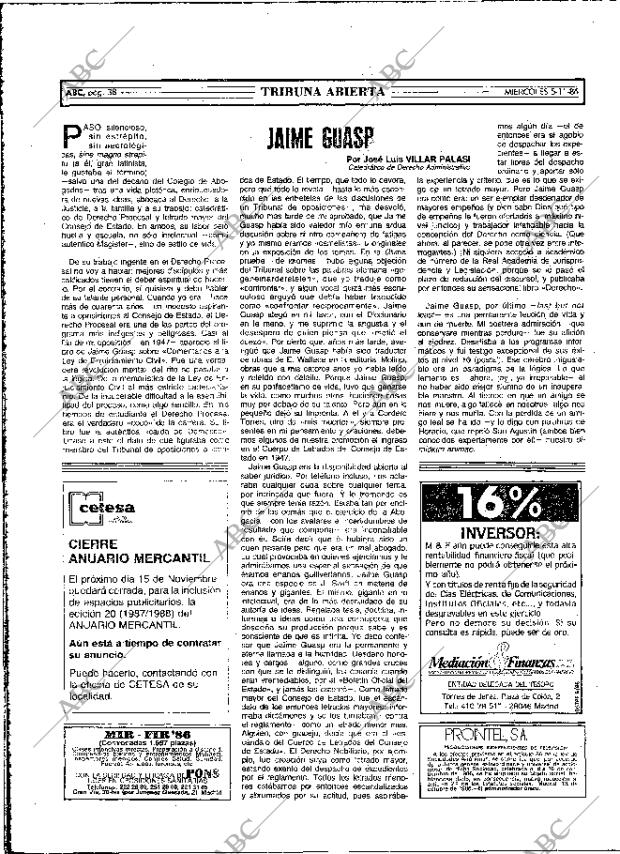 ABC MADRID 05-11-1986 página 38