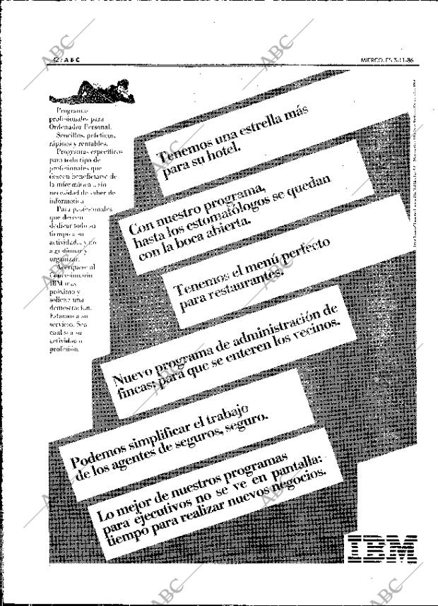 ABC MADRID 05-11-1986 página 42