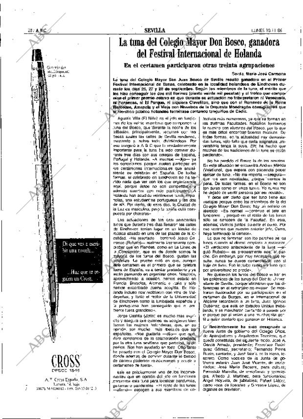 ABC SEVILLA 10-11-1986 página 28