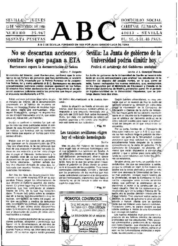 ABC SEVILLA 13-11-1986 página 13