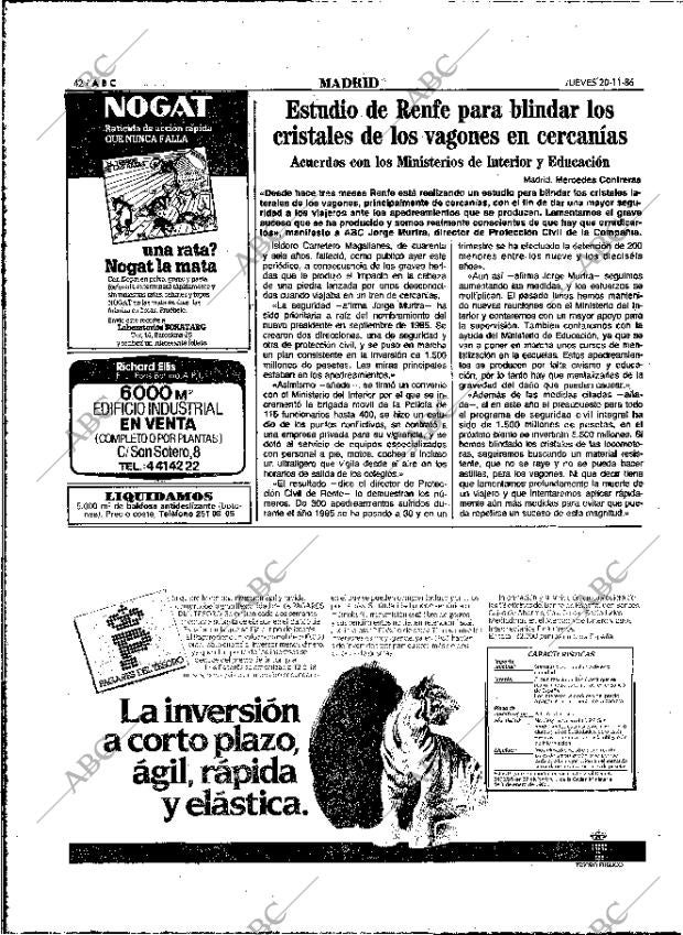 ABC MADRID 20-11-1986 página 42