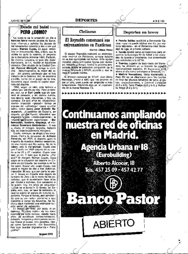 ABC MADRID 20-11-1986 página 83