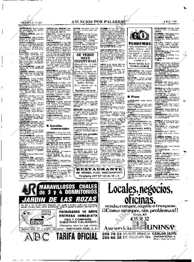 ABC MADRID 21-11-1986 página 109