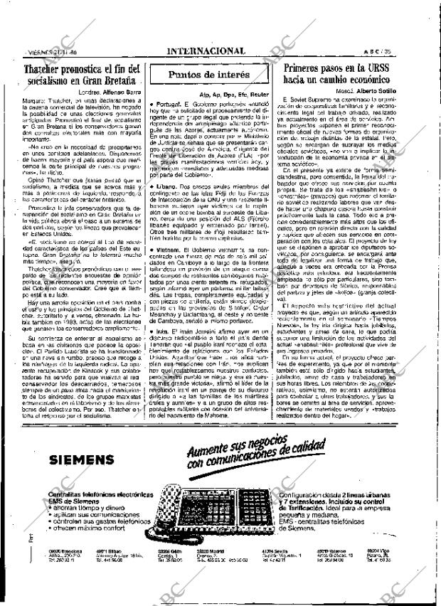 ABC MADRID 21-11-1986 página 35