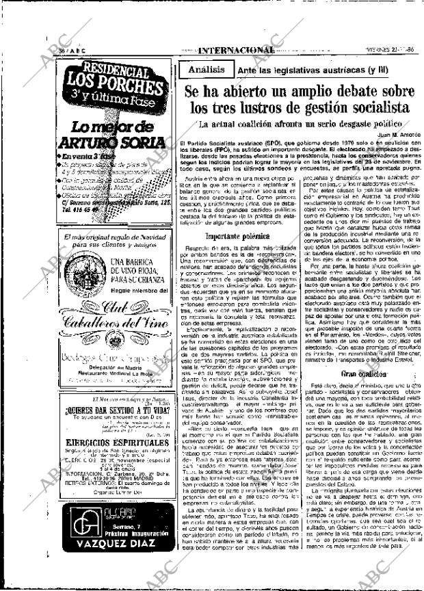 ABC MADRID 21-11-1986 página 38