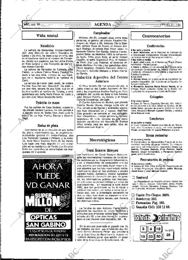 ABC MADRID 21-11-1986 página 44