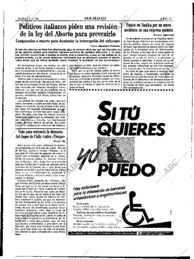 ABC MADRID 21-11-1986 página 51