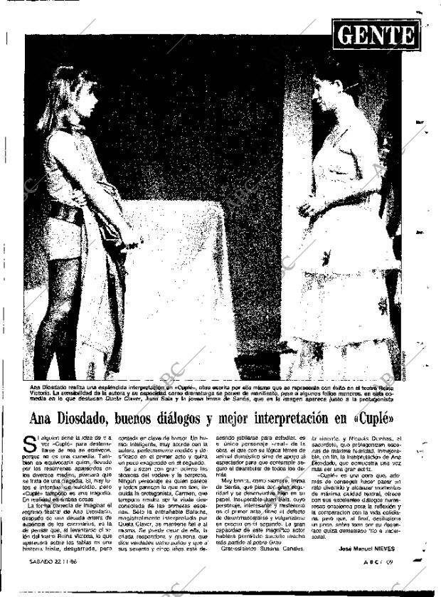 ABC MADRID 22-11-1986 página 109