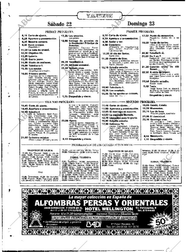 ABC MADRID 22-11-1986 página 118