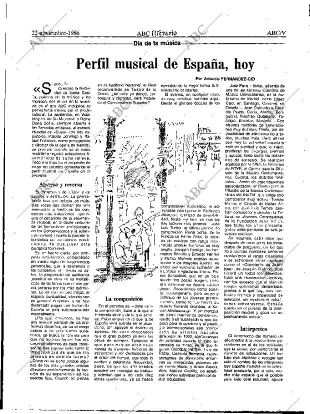 ABC MADRID 22-11-1986 página 57