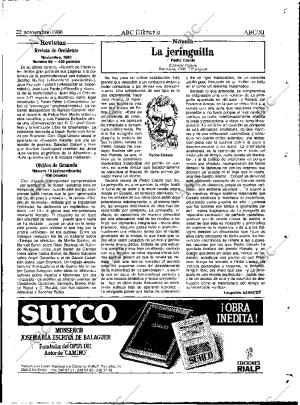 ABC MADRID 22-11-1986 página 63