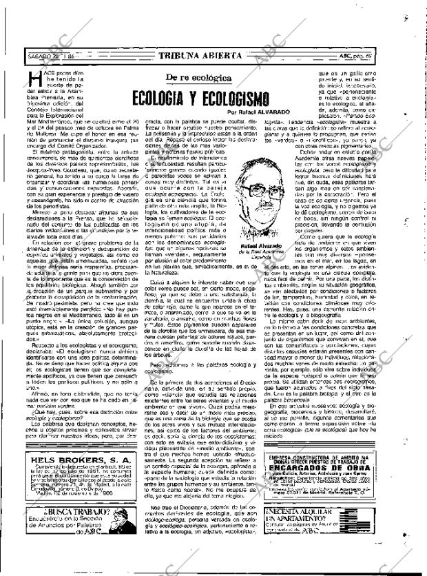 ABC MADRID 22-11-1986 página 69