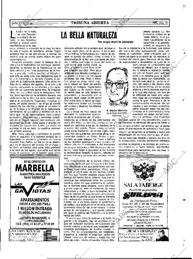 ABC MADRID 22-11-1986 página 81
