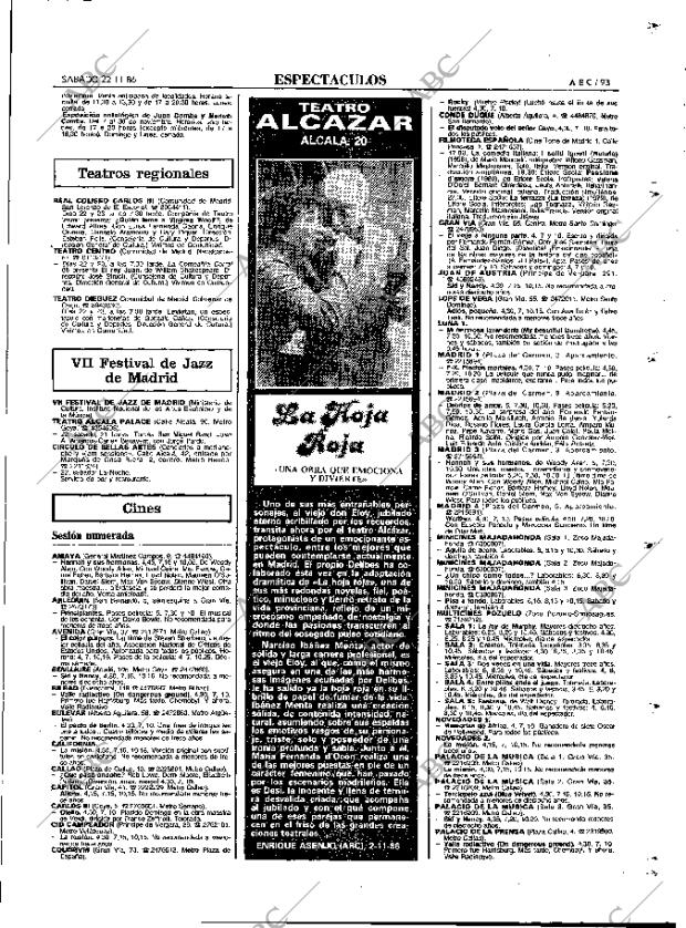 ABC MADRID 22-11-1986 página 93