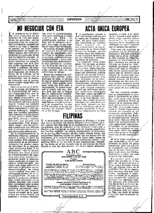 ABC MADRID 24-11-1986 página 15