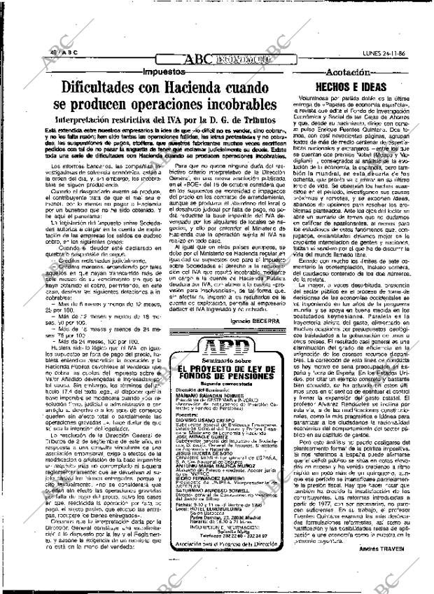 ABC MADRID 24-11-1986 página 48