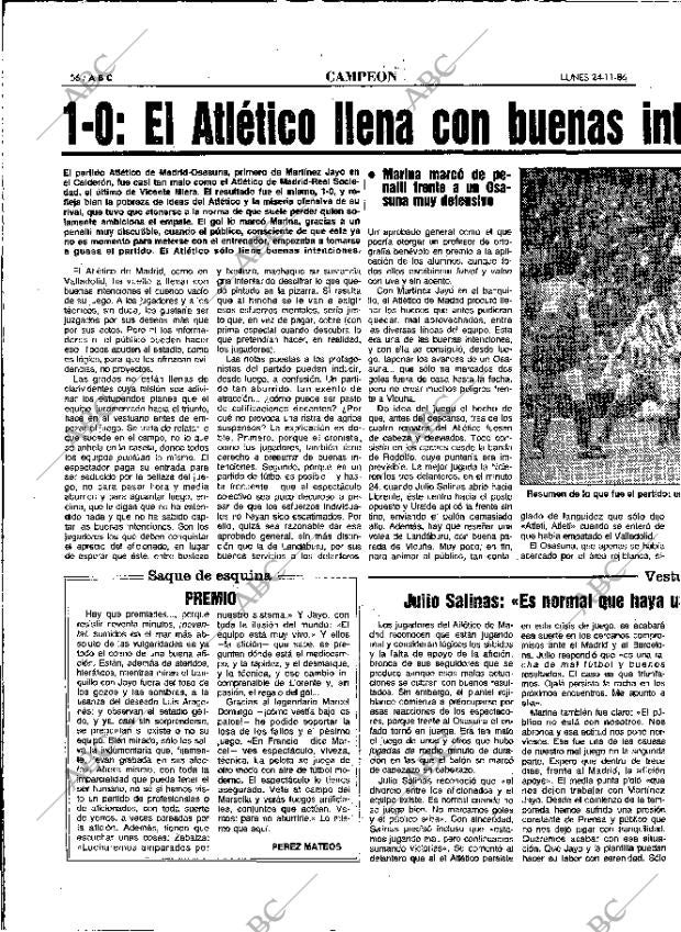 ABC MADRID 24-11-1986 página 56