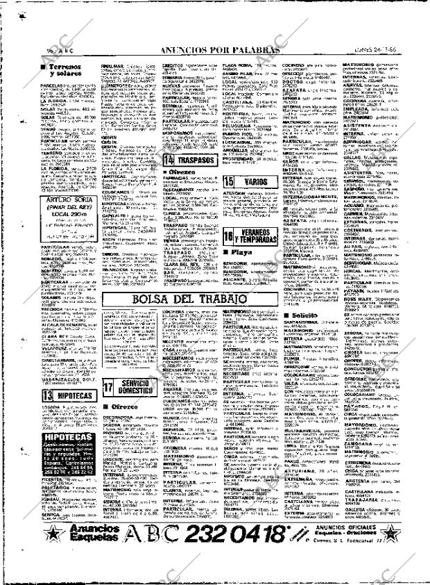 ABC MADRID 24-11-1986 página 96