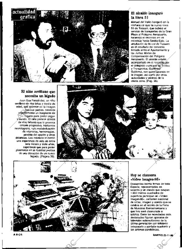 ABC SEVILLA 25-11-1986 página 6